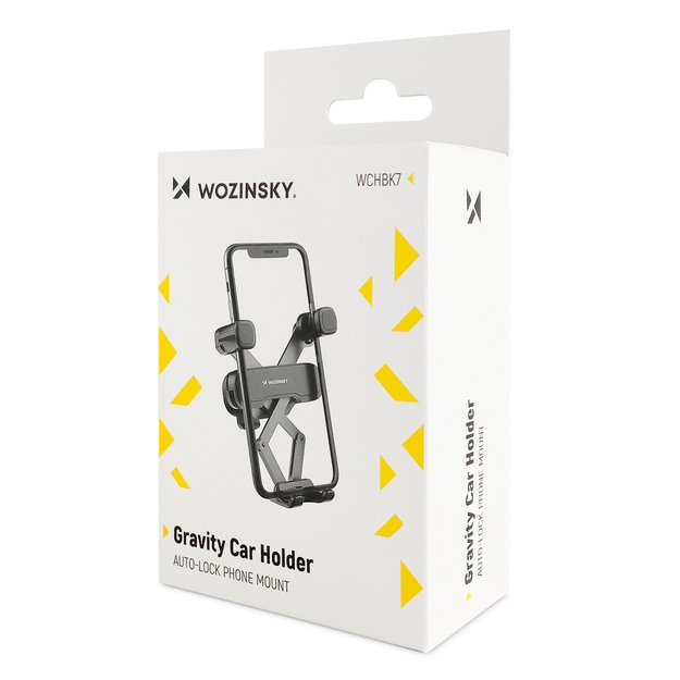 Wozinsky Gravity Car Phone Holder Black (WCHBK7) 22