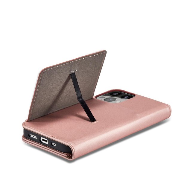 Magnet Card Case for iPhone 13 Pro Pouch Card Wallet Card Holder Pink 6