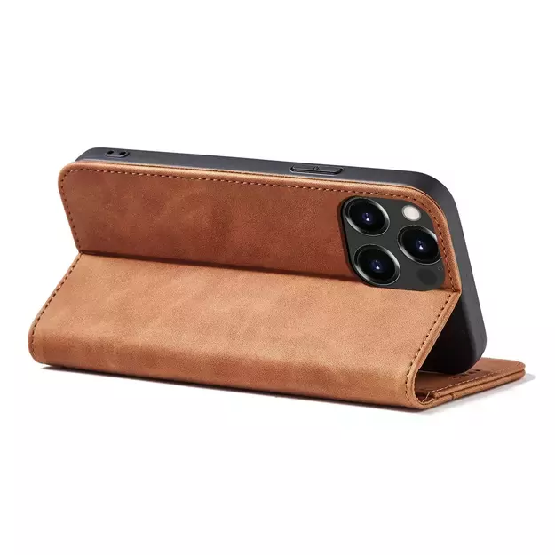 Magnet Fancy Case Case for iPhone 13 Pro Max Pouch Card Wallet Card Holder Brown 20