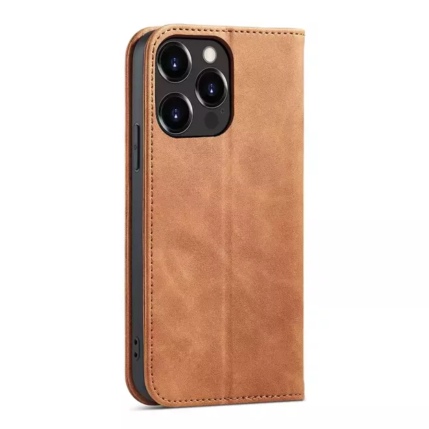 Magnet Fancy Case Case for iPhone 13 Pro Max Pouch Card Wallet Card Holder Brown 19