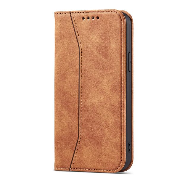 Magnet Fancy Case Case for iPhone 13 Pro Max Pouch Card Wallet Card Holder Brown 8
