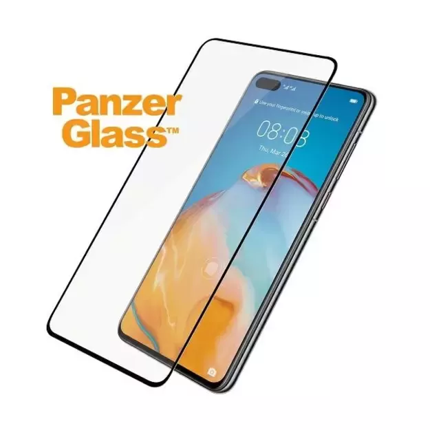 PanzerGlass E2E Super+ tempered glass for Huawei P40 - with black frame 1
