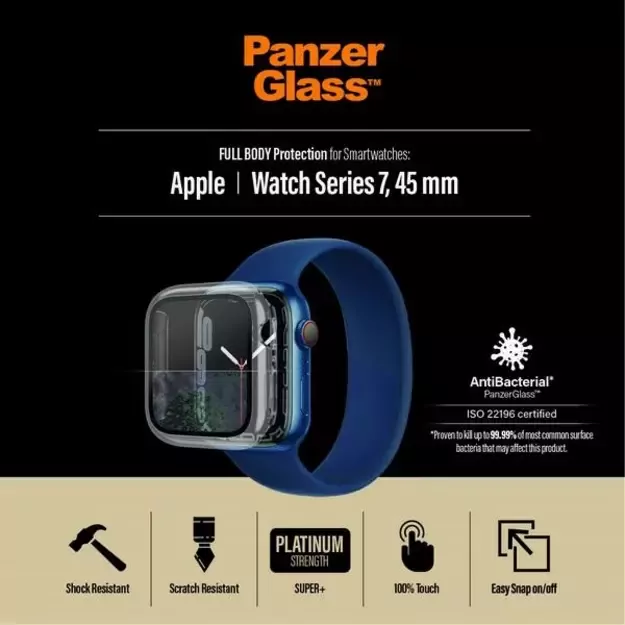 PanzerGlass Full Body case for Apple Watch 7 / 8 45 mm - transparent 9