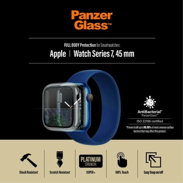 PanzerGlass Full Body case for Apple Watch 7 / 8 45 mm - transparent 4
