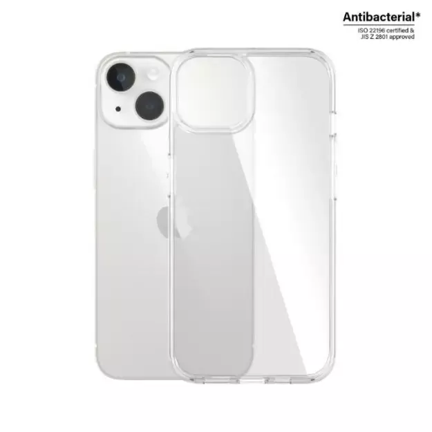 PanzerGlass HardCase antibacterial Military Grade certified case for iPhone 14 / 15 / 13 - transparent 3