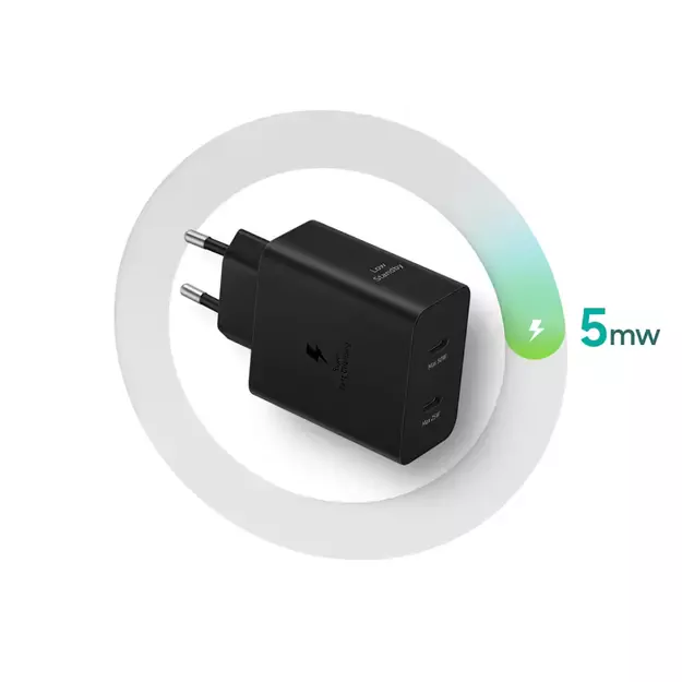 Samsung Power Adapter Duo EP-T5020XBEGEU network charger 2x USB-C 50W - black 6