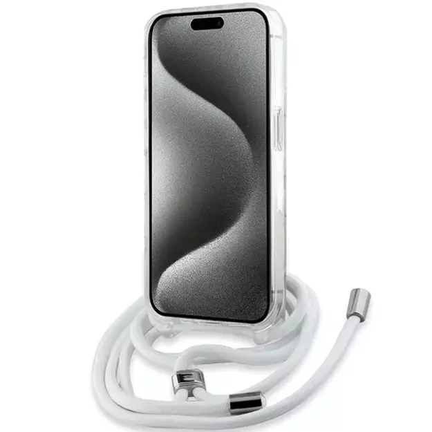 Karl Lagerfeld Crossbody IML Karl Head MagSafe case for iPhone 15 Pro Max - transparent 9