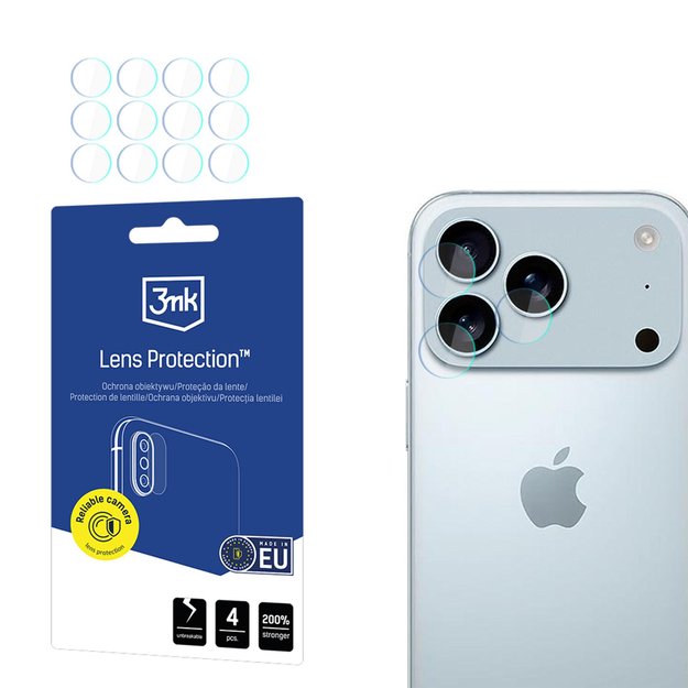 3mk Lens Protection Camera Lens Glass for Apple iPhone 17 Pro