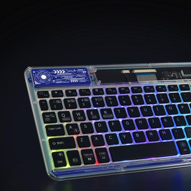 Dux Ducis Keyboard (CK Series) Wireless for Laptop / Tablet / Phone - Transparent 9