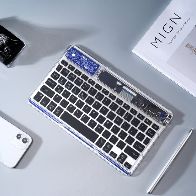 Dux Ducis Keyboard (CK Series) Wireless for Laptop / Tablet / Phone - Transparent 4