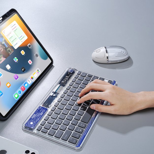 Dux Ducis Keyboard (CK Series) Wireless for Laptop / Tablet / Phone - Transparent 5
