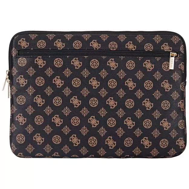 Guess Sleeve Peony Pocket Triangle 14&quot  Laptop Bag - Black 2