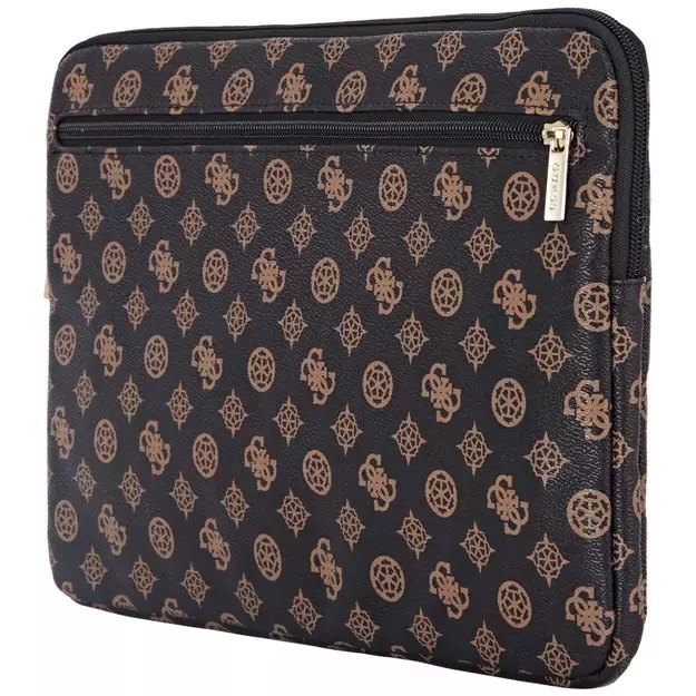 Guess Sleeve Peony Pocket Triangle 14&quot  Laptop Bag - Black 3