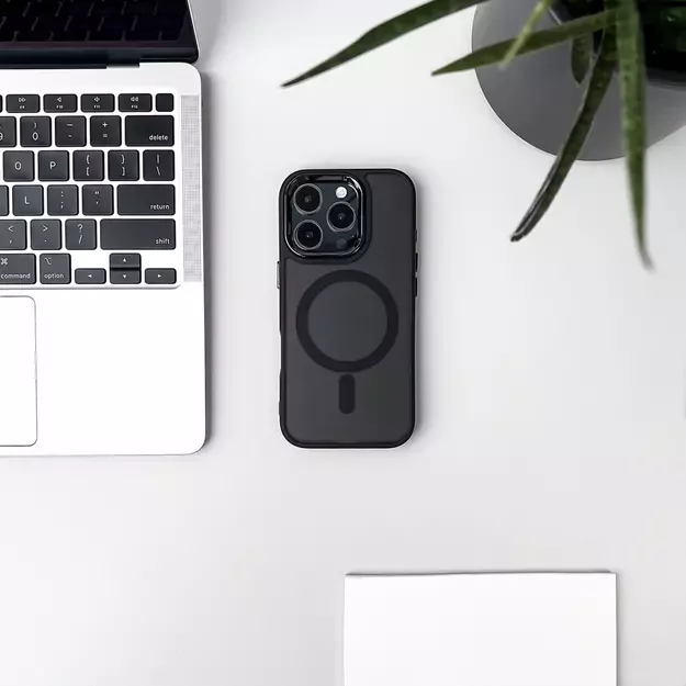 Glitter Case MagSafe for iPhone 16 Plus - black with glitter 5