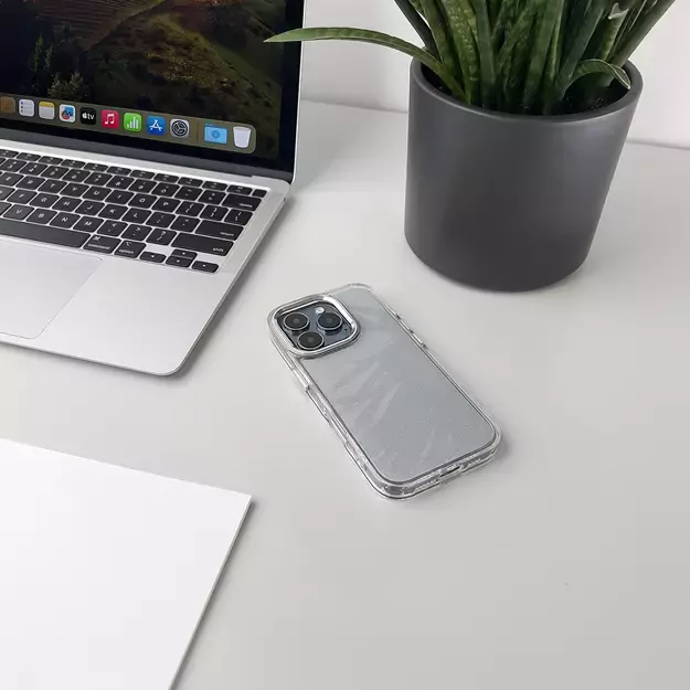 Glitter Case for iPhone 16 Pro Max - transparent with glitter 7