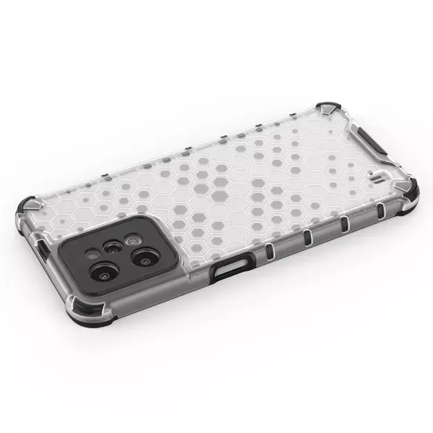 Honeycomb case armored cover with a gel frame Realme C31 transparent 22