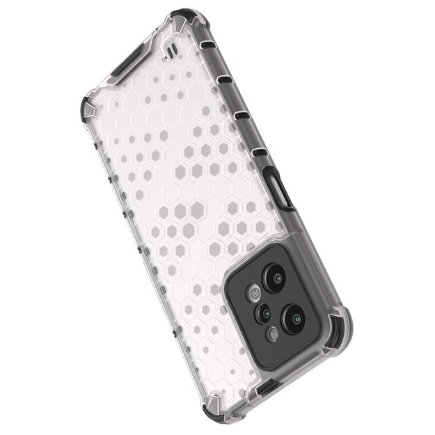 Honeycomb case armored cover with a gel frame Realme C31 transparent 29