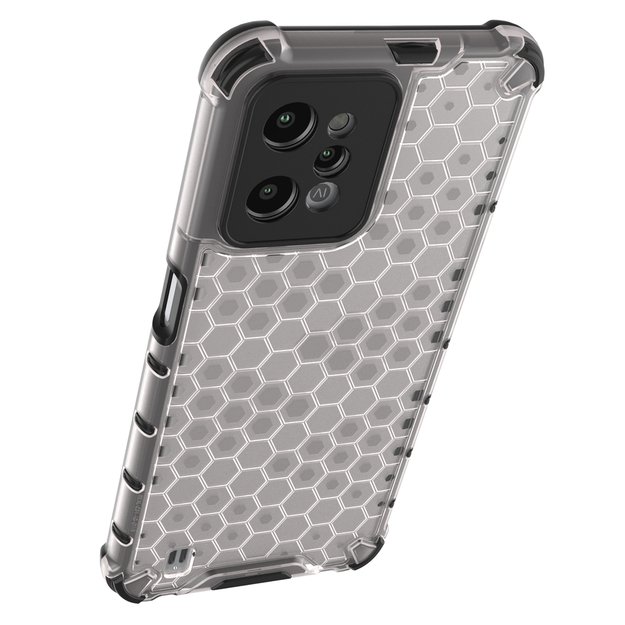Honeycomb case armored cover with a gel frame Realme C31 transparent 31