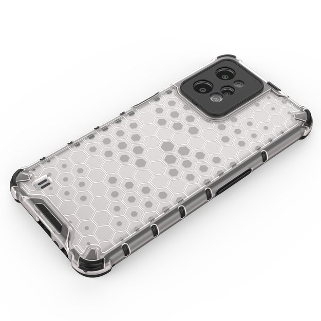 Honeycomb case armored cover with a gel frame Realme C31 transparent 7
