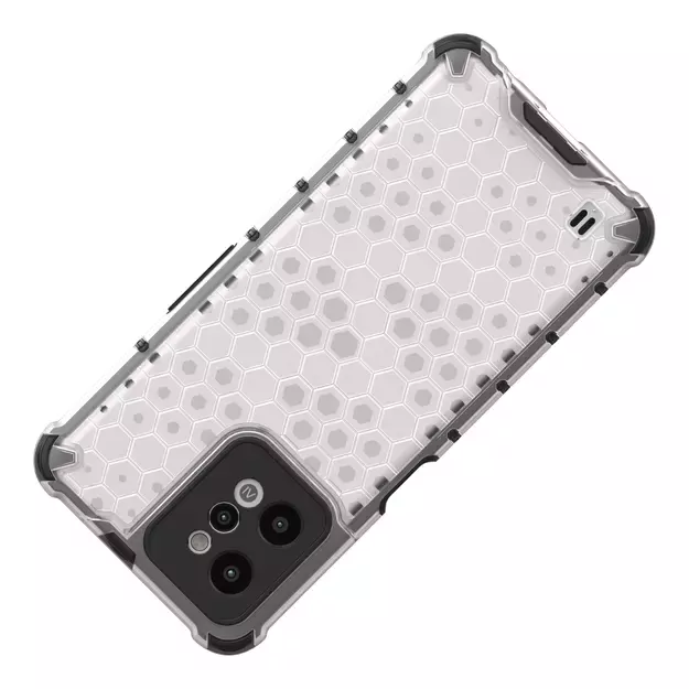 Honeycomb case armored cover with a gel frame Realme C31 transparent 8