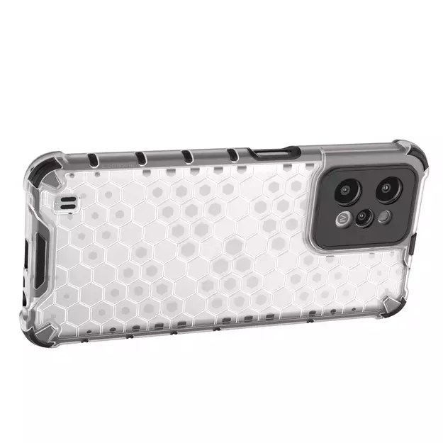Honeycomb case armored cover with a gel frame Realme C31 transparent 24