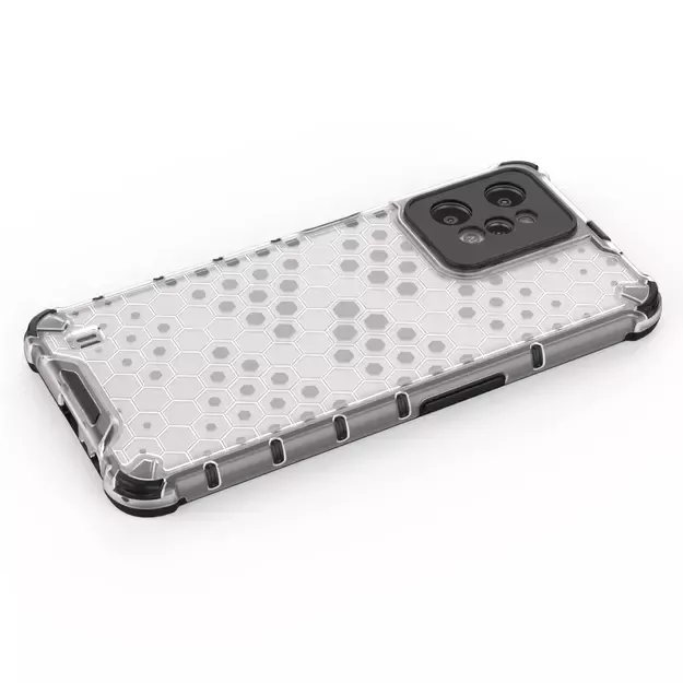 Honeycomb case armored cover with a gel frame Realme C31 transparent 20
