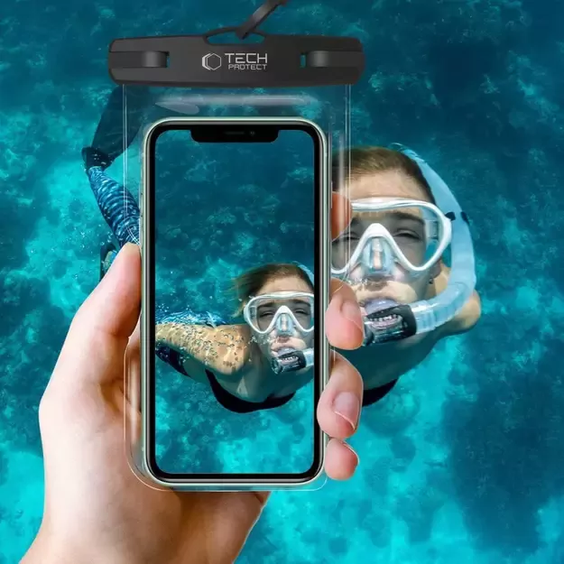 Tech-Protect UWC7 waterproof case universal for smartphones up to 6.9&quot  - black 4