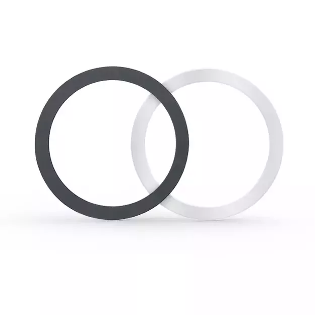 Tech-Protect MagMat MagSafe magnetic ring universal - black / silver (2 pcs.) 1