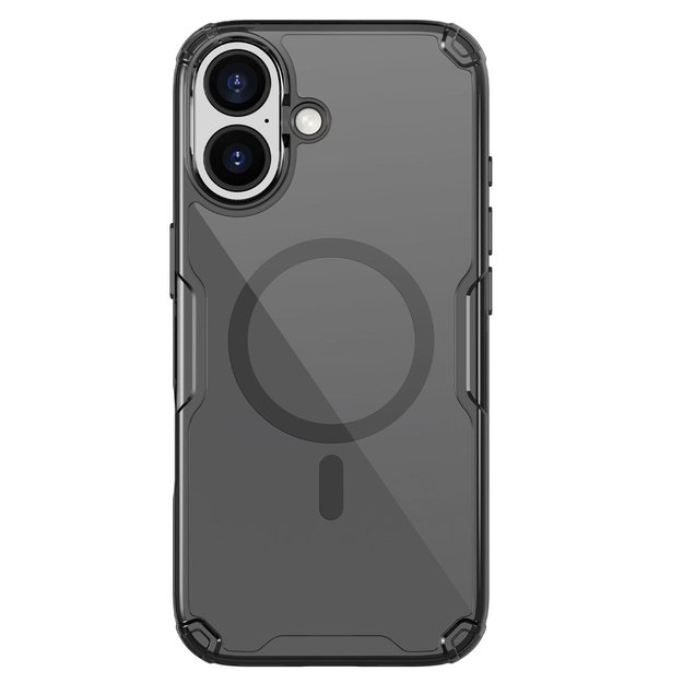 Nillkin Nature TPU Pro Magnetic Case Compatible with MagSafe for iPhone 17 - Translucent Black