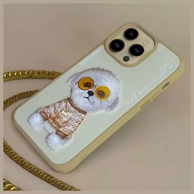 Nimmy Glasses Cool Case for iPhone 15 Pro Max - Beige 7