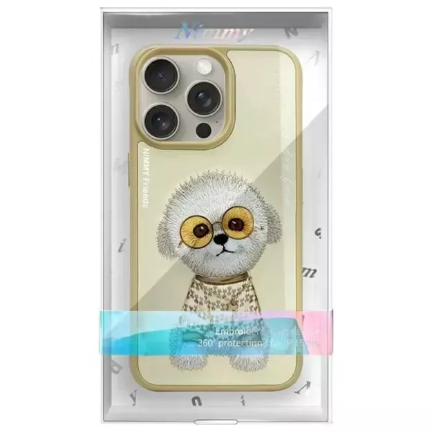Nimmy Glasses Cool Case for iPhone 15 Pro Max - Beige 9