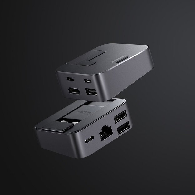 Hub Joyroom S-H121 USB-C stand - USB-A 3.0 / RJ45 / HDMI / USB-C / Thunderbolt for MacBook Pro - gray 23
