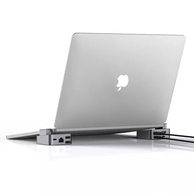 Hub Joyroom S-H121 USB-C stand - USB-A 3.0 / RJ45 / HDMI / USB-C / Thunderbolt for MacBook Pro - gray 3