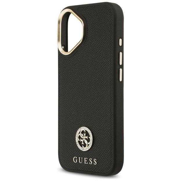 Guess Grained Strass Logo MagSafe case for iPhone 17 - black 5