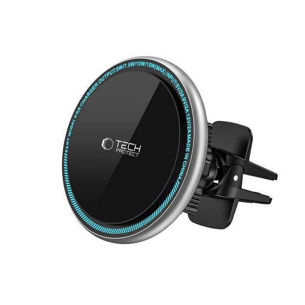 Tech-Protect A2 Car Phone Holder with MagSafe 15W Inductive Charger for Air Vent - Black 2