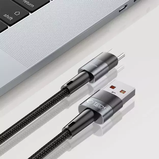 Tech-Protect UltraBoost USB-C / USB-C 66W 6A 2m Cable - Gray 4