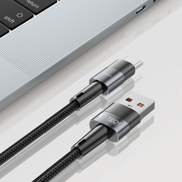 Tech-Protect UltraBoost USB-C / USB-C 66W 6A 2m Cable - Gray 10