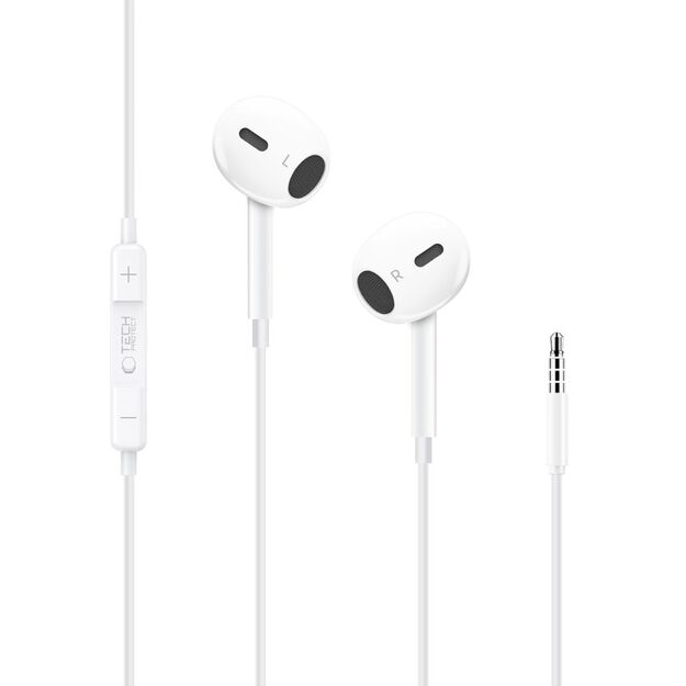 Tech-Protect Ultraboost Core G2 Mini Jack Headphones - White 1