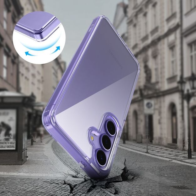 Tech-Protect FlexAir Hybrid Case for Samsung Galaxy S25 FE - Transparent 3