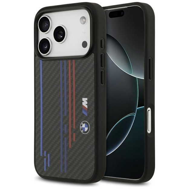 BMW M Kevlar Lines &amp  Logo MagSafe Case for iPhone 17 Pro - Black
