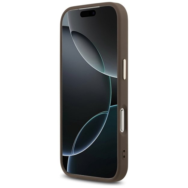 Guess 4G Big 4G Classic Logo Case for iPhone 17 Pro Max - Brown and Gold 4