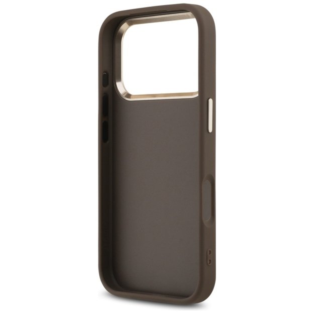 Guess 4G Big 4G Classic Logo Case for iPhone 17 Pro Max - Brown and Gold 6