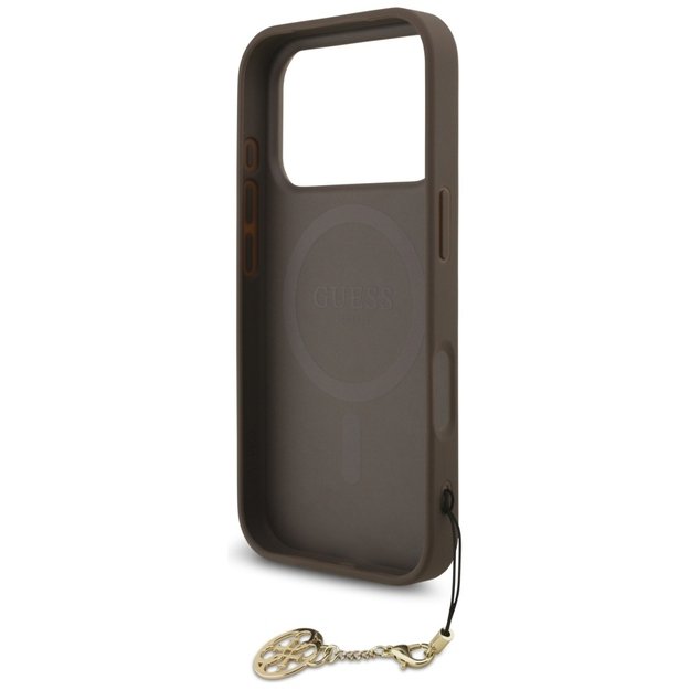 Guess 4G Charms Collection MagSafe case for iPhone 17 Pro - brown 5