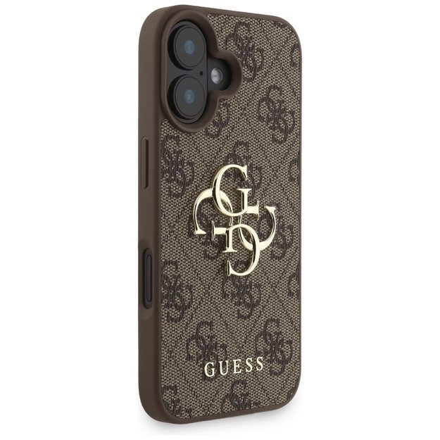 Guess 4G Strap 4G Classic Logo Case for iPhone 16 - Brown 3