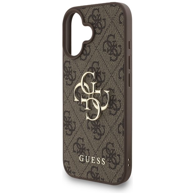 Guess 4G Strap 4G Classic Logo Case for iPhone 16 - Brown 5