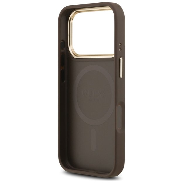 Guess 4G Stripe MagSafe case for iPhone 17 Pro - brown 6