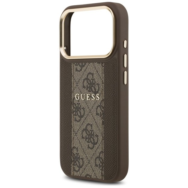 Guess 4G Stripe MagSafe case for iPhone 17 Pro - brown 5