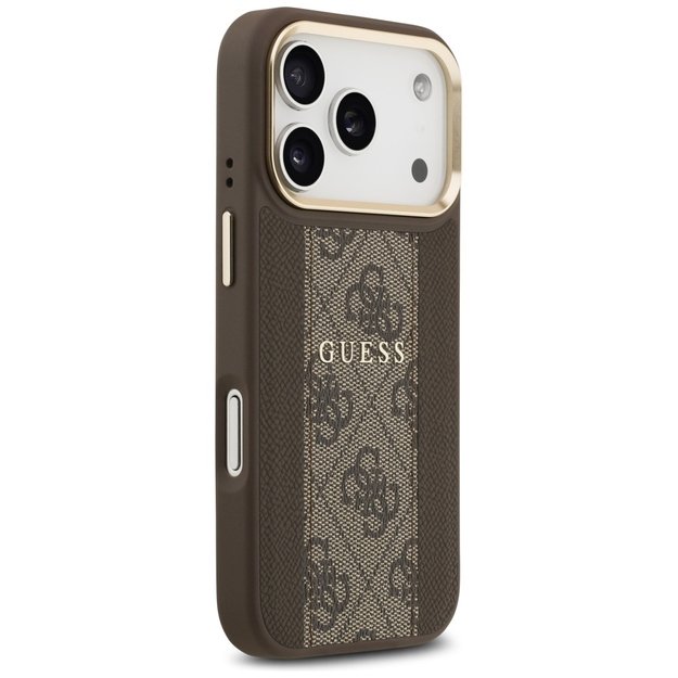 Guess 4G Stripe MagSafe case for iPhone 17 Pro - brown 3