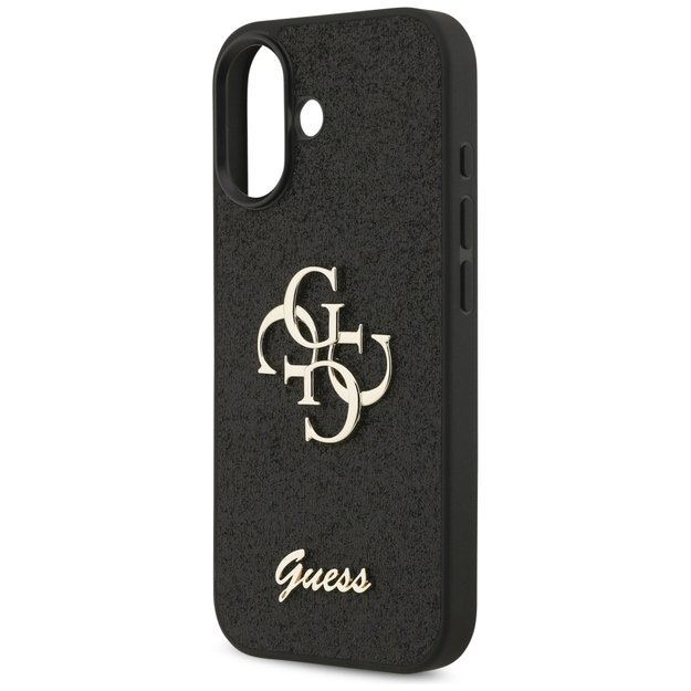 Guess Fixed Glitter Big 4G case for iPhone 17 - black 5