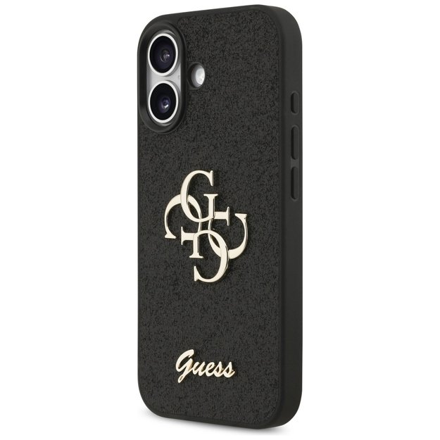 Guess Fixed Glitter Big 4G case for iPhone 17 - black 1